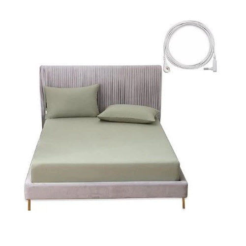 FINAL CLEARANCE ON GREEN Deep Pocket EARTHING Fitted Sheet