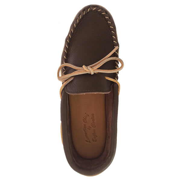 Men's Earthing Moccasins Fudge Moose Hide Copper Rivet 41472FDM-R