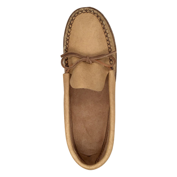 Men's Earthing Moccasins Moose Hide with Oil Tan BB495M